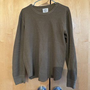 Buck Mason Long Sleeve Thermal Size M Curve Hem